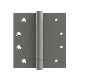 Hager BB1278-4.5X4.5-652 Steel Full Mortise Commercial Hinge, Standard Weight, Ball Bearing, 4-1/2" x 4-1/2", Satin Chromium Plated