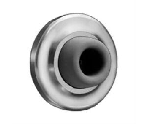 Hager HAG100236W-US15A Concave Wall Stop, Concealed Mounting, Rubber Stop, Wrought, 2-7/16" Diameter, 1" Projection, Satin Nickel Plated Blackened Satin Relieved CC