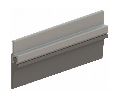 Hager HAG100756-SV-120-MIL Door Bottom Sweep or Astragal, Vinyl Insert, 120", Milled Aluminum