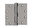 Hager HTBB1279-4-1-2X4-1-2-US26D Full Mortise Ball Bearing Hinge, Standard Weight, 4-1/2" x 4-1/2", Steel, 5 Knuckle, Hospital Tip, Satin Chrome