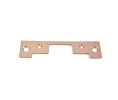HES 501A612 Round Corner Faceplate for 5000/5200 Series Strike, 4-7/8" x 1-1/4" Size - Satin Bronze