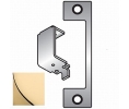 HES HD605 HD Faceplate for 1006 Strike, 4-7/8" x 1-1/4" Size - Bright Brass