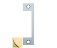 HES HM605 HM Faceplate for 1006 Strike, 4-7/8" X 1-1/4" - Bright Brass