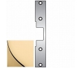 HES J2605 J2 Faceplate for 1006 Strike, 9" x 1-3/8" Size - Bright Brass