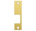HES KM605 KM Faceplate for 1006 Strike, 4-7/8" x 1-1/4" Size - Bright Brass