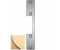 HES N2605 N2 Faceplate for 1006 Strike, 9" x 1-3/8" Size - Bright Brass