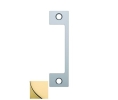 Hes N605 N Faceplate for 1006 Strike, 4-7/8" x 1-1/4" Size - Bright Brass