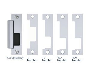 Hes 1500C 606 12/24VDC Electric Strike with Complete Pack for Latchbolts - Satin Brass