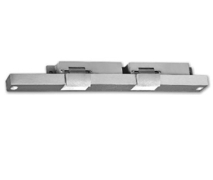 HES 31042F12D629LCBMA Fail Safe, Complete 12VDC Electric Strike, Double, PK Keeper, 5" CTC Latchbolt and Locking Cam Monitor - Bright Stainless Steel