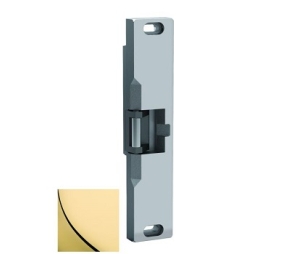 Hes 3104S12D605 Fail Secure, 12VDC Electric Strike, SK Keeper - Bright Brass