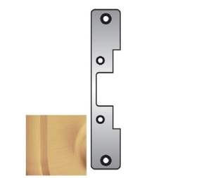 Hes 503612 Faceplate for 5000/5200 Strike, 6-7/8" x 1-1/4" Size - Satin Bronze