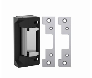 Hes Fail Safe/Fail Secure, Complete 12/24VDC Electric Strike, Low Profile, Fire Rated - Satin Stainless Steel
