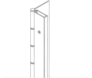 Markar HM-204-6FT-8IN-P 200 Series Continuous Hinge, 6 Feet 8 Inches, Half Mortise, Carbon Steel, Pin And Barrel, Powder Coat Primer
