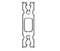 Kawneer 027071 Nucore Structural Glazing Clip with Out Dutchman 1In Infill