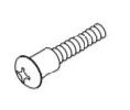 Kawneer 028364 Truss Head Machine Screw Single Acting Standard Ddoors at Pivot Stile for Push Bar 1/4-28 X 1 Thms 1/2 Shoulder