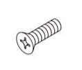 Kawneer 028728-17 Fastener for Face Plate 8X32 Flat Head Scfrew, Clear Aluminum