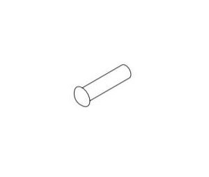 Kawneer 029250-17 Barrel Nut Used On Double Acting Standard Doors At Pivot Stile Fot Style C Push Bar Back-Back 1/4-20 X 1-5/8, Clear Aluminum
