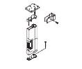 Kawneer 033542-17 Removable Mullion Assembly for 2090 Rim Panic 82-7/16 Height, Clear Aluminum