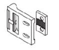 Kawneer 033570-17 Frame Strike Package 2090 Rim Exit Device, Clear Aluminum