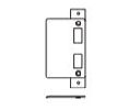 Kawneer 035115 4501-22 Long Lip Flat Strike for Center Hung 4.5 Frame with Latchlock