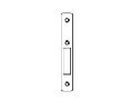 Kawneer 035131-17 Flat Faceplate for Ms Short Throw Lock, Clear Aluminum