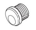 Kawneer 037174-17 15/16. Dummy Mortise Cylinder, Clear Aluminum