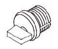 Kawneer 037176-17 15/16 Mortise Thumbturn Cyl .800 Cam Used In Place of 35001, 037175, & 037100, Clear Aluminum