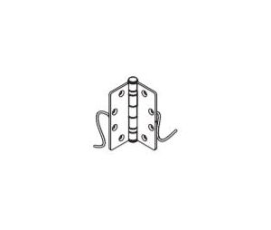 Kawneer 037238-17 4-1/2X4 Electric Tranfer Hinge Painted to Blend In with Frame, Clear Aluminum