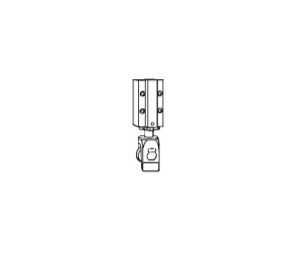 Kawneer 091281 Outboard & Recessed Caster for 1040 Sliding Door