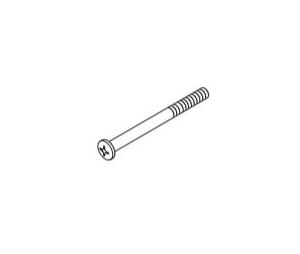 Kawneer 128515-40 Through Bolt At Pivot Stile D/A Single Bend Push Bar 3/8-24 X 3-5/16 Through Bolt, Dark Bronze