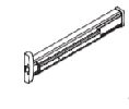 Kawneer 133581-17 1786 Rim Exit Device for A 3-6 Door, Clear Aluminum