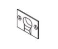 Kawneer 133646-17 1686 Hump Back Strike, Clear Aluminum