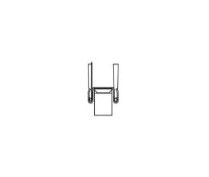 Kawneer 200763 84" High Pile Adjustable Astragal for Standard Doors 84 In Long