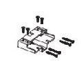 Kawneer 400548-17 S/A Offset Arm Shear Block Package Offset Pivot for Trifab 400, Clear Aluminum