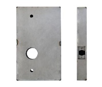 Keedex K-BXSAL-C Weldable Gate Box, Cylindrical, Suitable for Salto Systems, 14 Gauge Steel, 1 ea