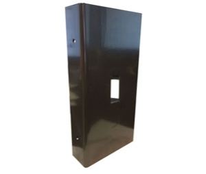 Keedex K-9B Style Guard Center Hung, 4" Width, Duranodic Finish, Aluminum Door Reinforcer, 1 ea