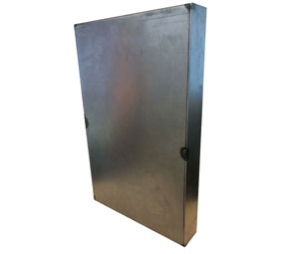 Keedex K-BX711150 Weldable Blank Box, No Holes, 14 Gauge Steel, 1 ea