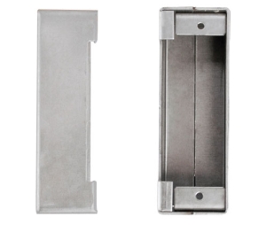 Keedex K-BXES16 Electric Strike Gate Box, Preparation for Large ANSI Strike, 14 Guage Steel, Suitable for HES5900, 1 ea