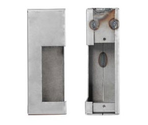 Keedex K-BXES4-AL Aluminum Electric Strike Box, Suitable for Von Duprin 3140 & 6211 and Folger Adam 712 & 712-75, 1 ea