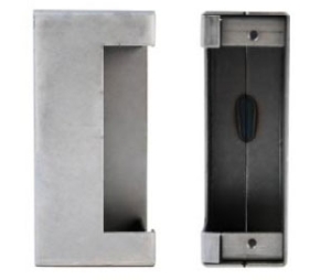 Keedex K-BXES45 Electric Strike Gate Box, 14 Guage Steel, Suitable for HES 4500 Electric Strike, 1 ea