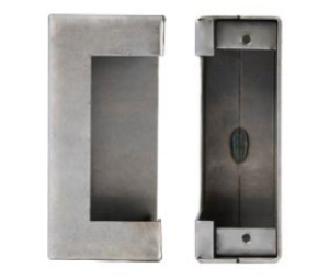 Keedex K-BXES9 Electric Strike Gate Box, ANSI Strike, Suitable for HES 7501, 14 Gauge Steel, 1 ea