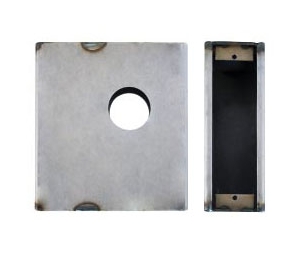Keedex K-BXMOR-SGT4874 Weldable Sargent Gate Box, Mortise, 2 3/4" Backset, 14 Gauage Steel, 1 ea