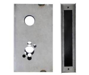 Keedex K-BXMOR2 Weldable Gate Box, Mortise, 2 3/4" Backset, 14 Gauge Steel, Suitable for Corbion/Russwin 5000 Series, ML200 Series, Falcon M Series, Best/Stanley 34H, 37H, 45H, 47H , 1 ea