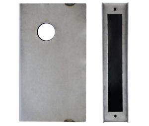 Keedex K-BXMOR3-10G Mortise Gate Box, Mortise, 2 3/4" Backset, No Trim Hole, Cylinder Hole Only, Extra Heavy Duty, 10 Gauge Steel, 1 ea