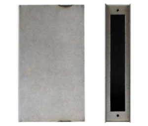 Keedex K-BXMOR4-AL Universal Mortise Gate Blank Box, No Trim Hole, No Cylinder Hole, Aluminum, 1 ea