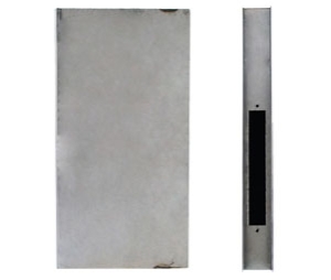 Keedex K-BXMOR8155F Universal Mortise Gate Box, Oversized Offset, No Trim Hole, No Cylinder Hole, 14 Guage Steel, 1 ea