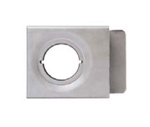 Keedex K-BXSGL234-2D Single Gate Box, Cylindrical, 2 3/4" Backset, 2 1/8" Hole, 14 Gauge Steel, 2" Box Suitable for Standard 1 3/4” Hardware, 1 ea