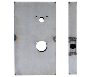 Keedex K-BXSIM-4000-AL Weldable Gate Box, Cylindrical, 2 3/4" Backset, 0.125 Aluminum, Compatible with Kaba Ilco 4000 Series, 1 ea