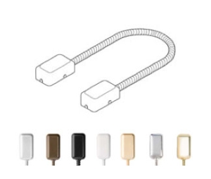 Keedex K-DLWCOVER Door Loop Cover, White, 1 ea