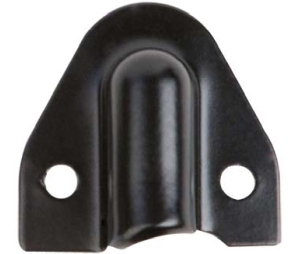 Keedex K-DS38-EC-BLK End Cap Kit for 3/8" K-DS BLK, 2 Stainless Steel Caps, 4 Screws 3/8", Powder Coat Black, 1 kit